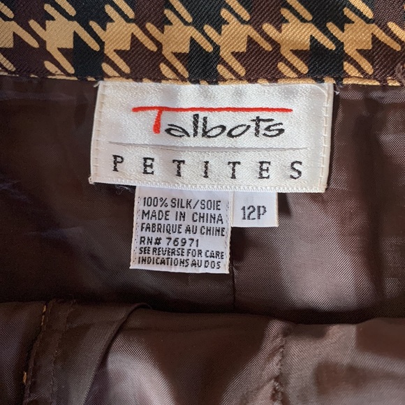 Vintage Talbots silk wrap skirt - Picture 5 of 5